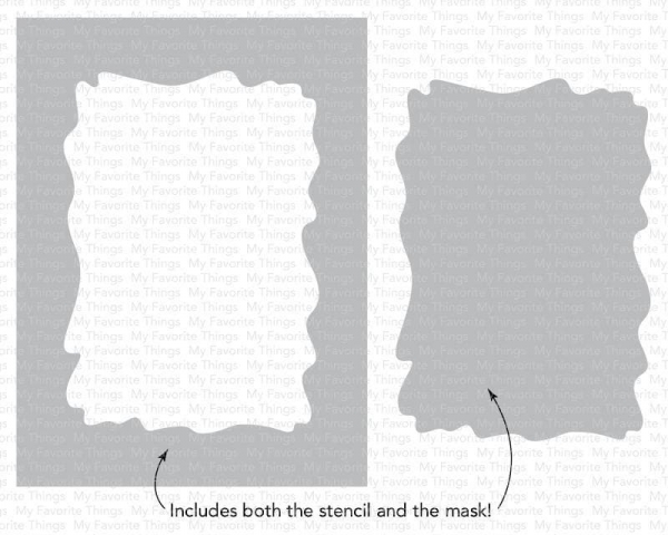 MFT - 6" x 6" Schablone - Stencil Watercolor Wash Rectangle