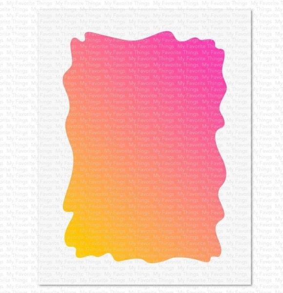 MFT - 6" x 6" Schablone - Stencil Watercolor Wash Rectangle