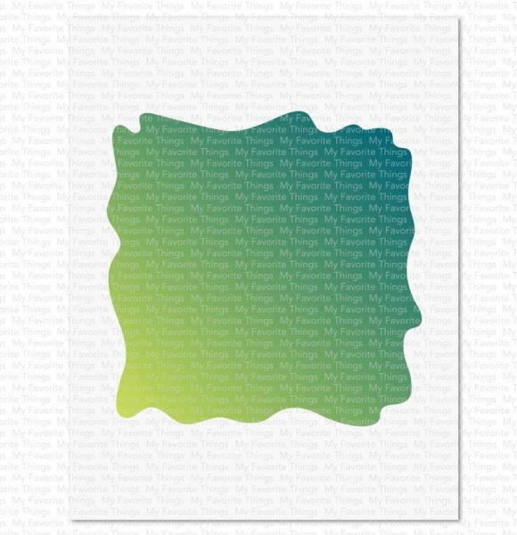 MFT - 6" x 6" Schablone - Stencil Watercolor Wash Square