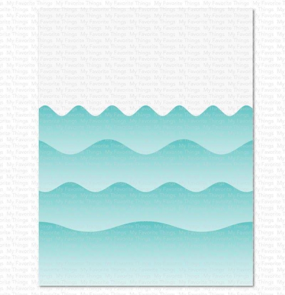 MFT - 6" x 6" Schablone - Summer Waves