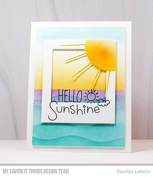 MFT - 6" x 6" Schablone - Summer Waves