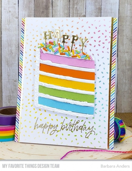 MFT - 6" x 6" Schablone - Cue the Confetti Stencil