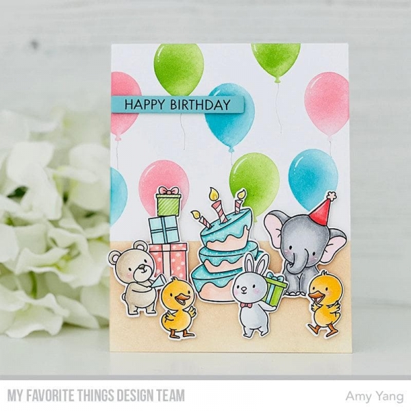 MFT - 6" x 6" Scene Stencil - Balloon Party
