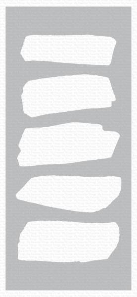 MFT - 4" x 9" Scene Stencil - Paint Strokes