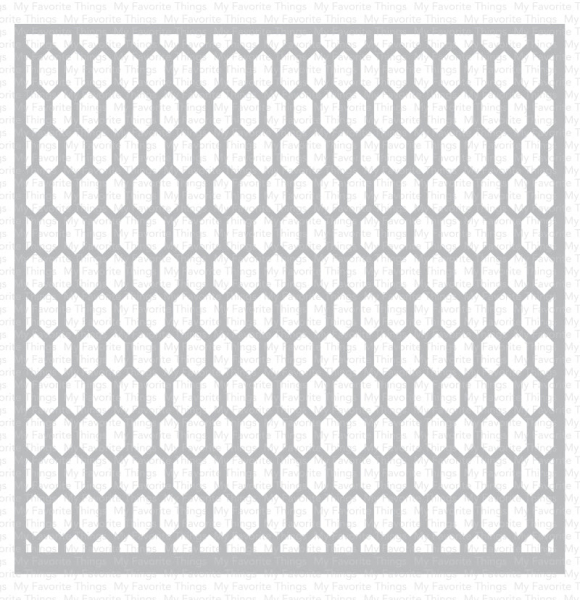 MFT - 6" x 6" Scene Stencil - Happy Hexagons