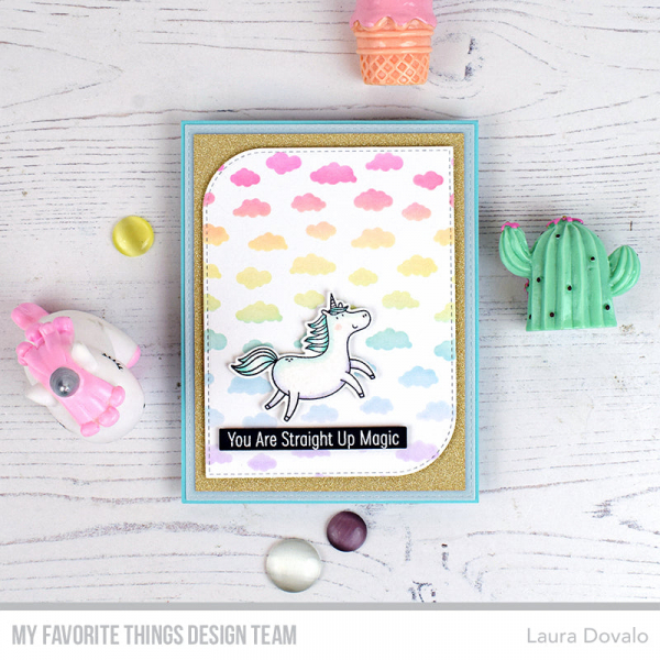 MFT - 6" x 6" Scene Stencil - Tiny Clouds Stencil