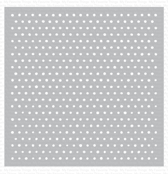 MFT - 6" x 6" Scene Stencil - Tiny Wonky Dots