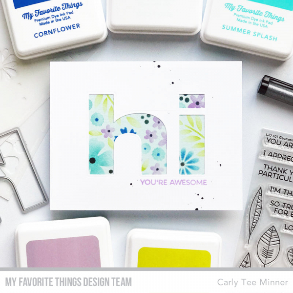 MFT - 4 1/2" x 6" Scene Stencil - Friendly Flowers Stencil Set