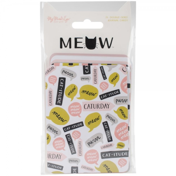 My Mind`s Eye - Journaling Cards 24 Stck. - Meow