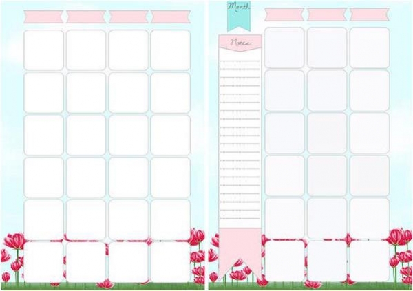 Marion Smith - A5 Planner Inserts - Rendezvous Calendar