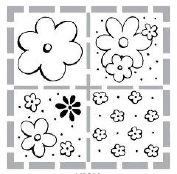 % Stampendous- Flower Quartet%