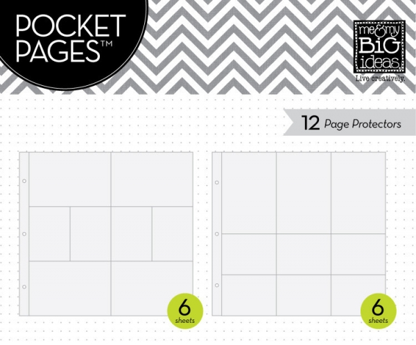 me&my Big ideas - Pocket Pages - 12" x 12" Page Protectors - Grün