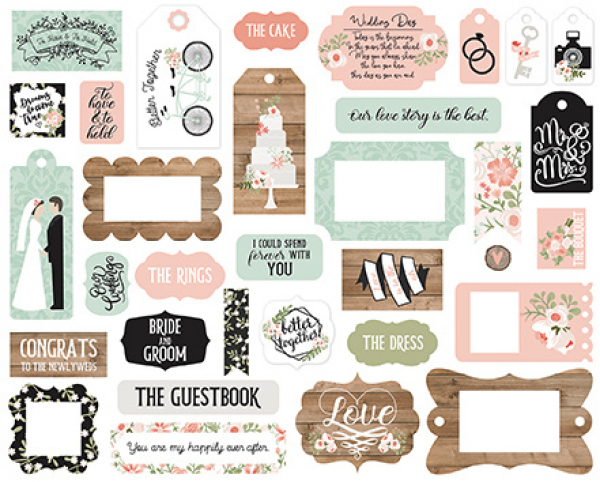 Echo Park Frames & Tags - Our Wedding