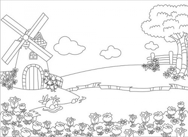 Prägefolder Wind Mill