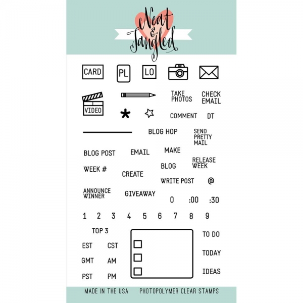 Neat & Tangled Clear Stamps - Blog Planner