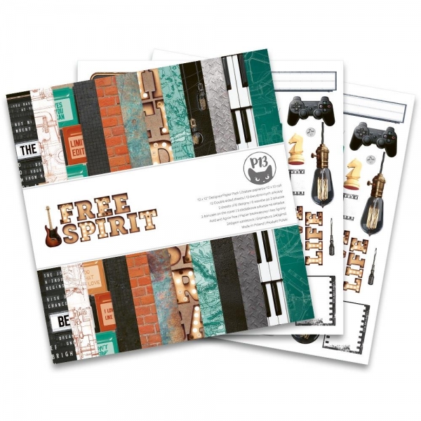 P13 Paper Pad - Free Spirit 12" x 12"