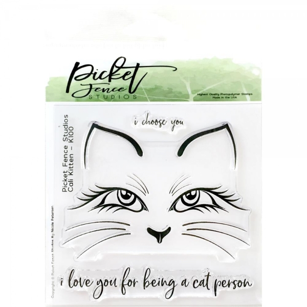 Picket Fence Clear Stamps - Cali Kitten