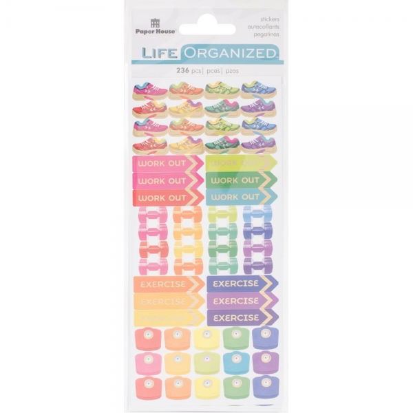 Paper House Stickers - Fitness