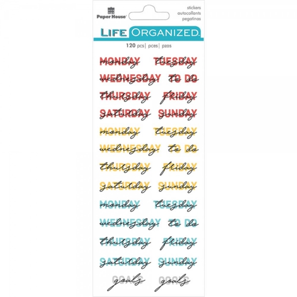 Paper House Stickers - Weekly