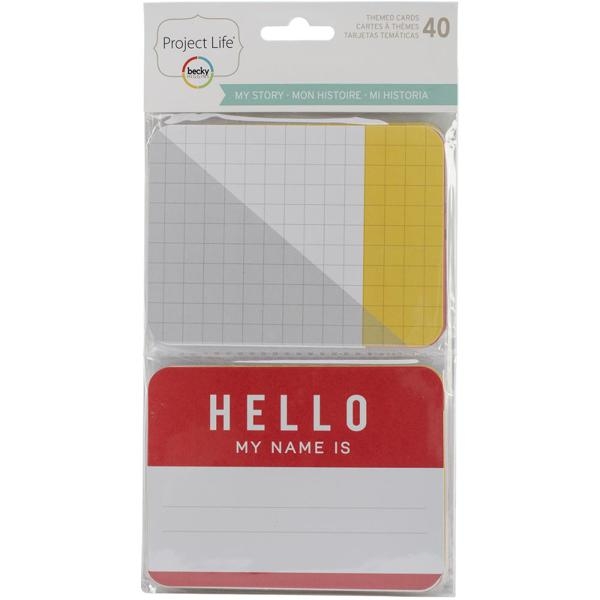 Project Life -Themed Cards - Planner - My Story Edition 40 Stck.