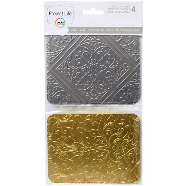 Project Life -Specialty Cards - Metall 4 Stck.