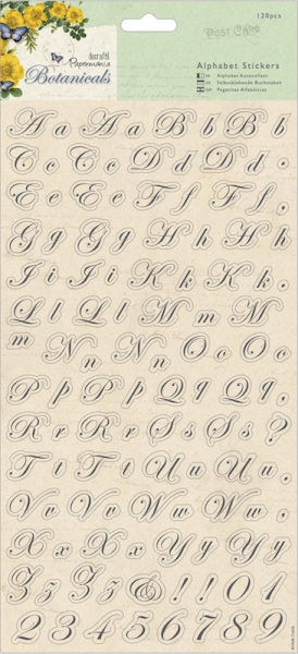 %Papermania Alphabet Stickers - Botanicals%