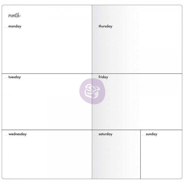 Prima Traveler`s Journal Notebook Refill - Standard - Weekly