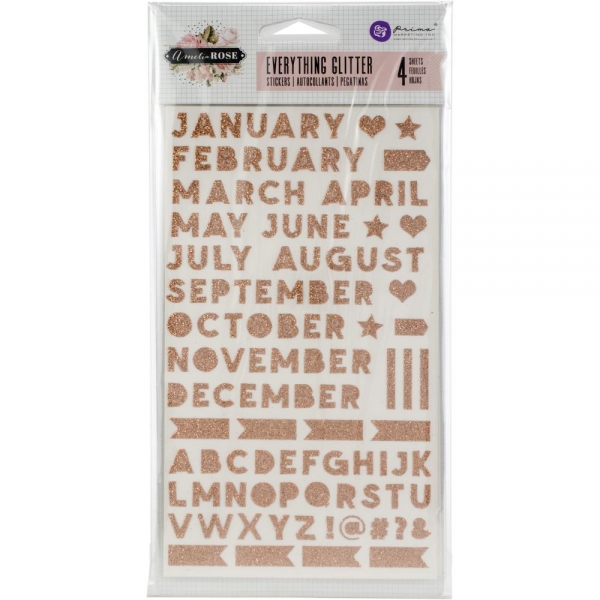 Prima Marketing Amelia Rose Glitter Stickers - Everything Glitter