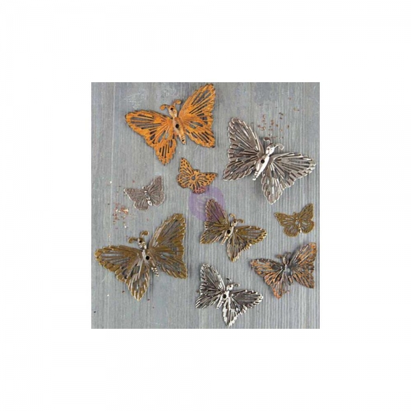 Prima Marketing Finnabair Mechanicals - Grungy Butterflies 9 St.