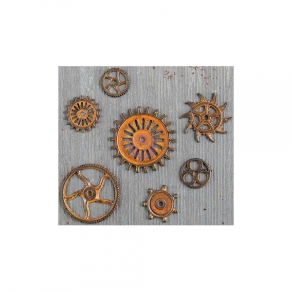Prima Marketing Finnabair Mechanicals - Rustic Gears 7 St.