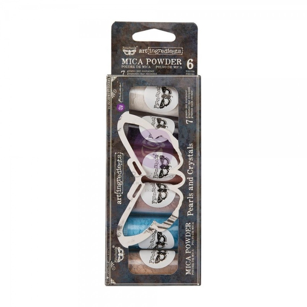 Finnabair Art Ingredients Mica Powder Set - Pearls and Crystals