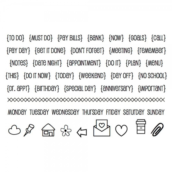 Planner Stamps - Planner Notes to Self