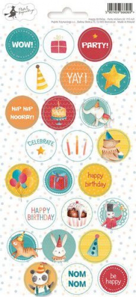 Piatek Trzynastego - Happy Birthday Stickers 2 Kreise