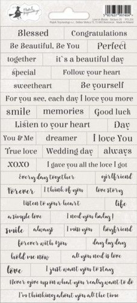 Piatek Trzynastego - Love in Bloom Stickers 1 Wörter