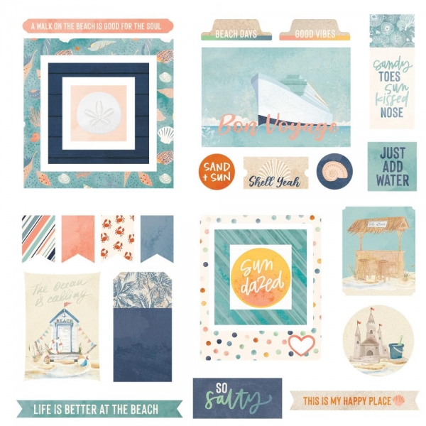 Photo Play Ephemera Pack - Beach Vibes