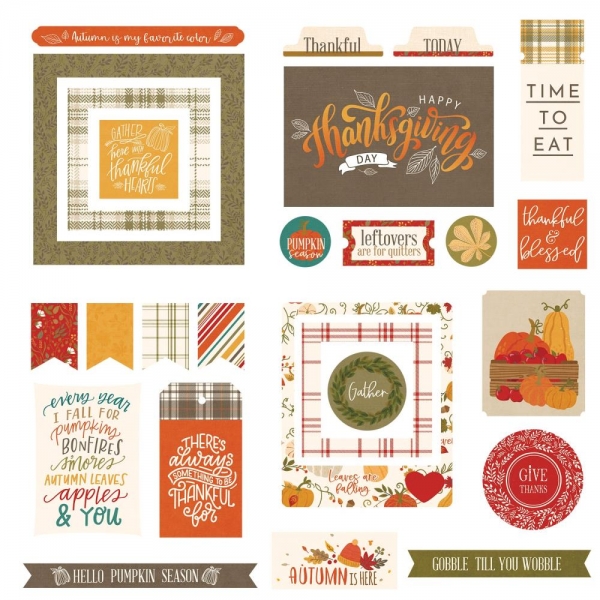 Photo Play Ephemera Pack - Thankful