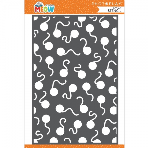 Photo Play - Mylar Stencil -Meow 6"x9"