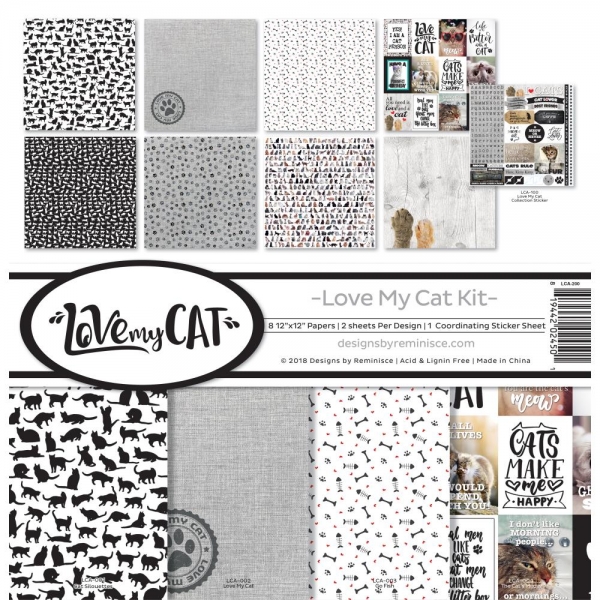 Reminisce - Collection Kit - 12" x 12" - Love My Cat 
