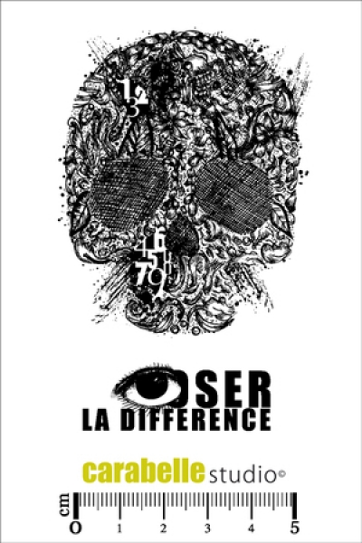 Carabelle Studio - A7 Tête de Mort, oser la diffèrence (Schnörkeltotenkopf)