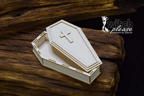SnipArt Chipboards Witch Please – 3D Coffin