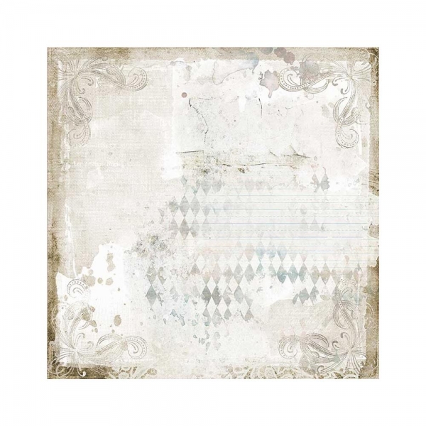 Stamperia - Romantic - Journal Letter & Clock 12" x 12"