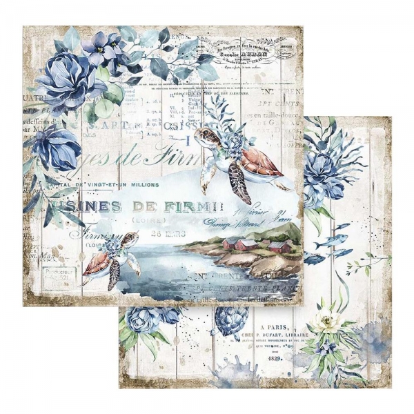 Stamperia - Romantic - Sea Dream Turtle 12" x 12"