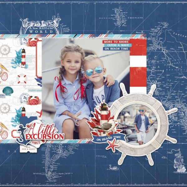Simple Stories Collection Kit Simple Vintage Vintage Seas - 12"