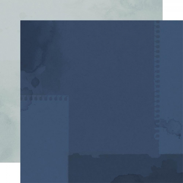 Simple Stories - Simple Vintage Vintage Seas - Marine Blue/Silt Grey 12"