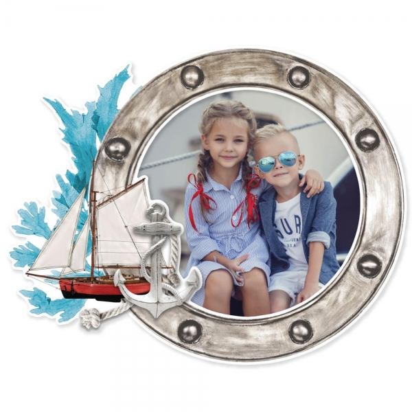 Simple Stories Chipboard Frames - Simple Vintage Vintage Seas