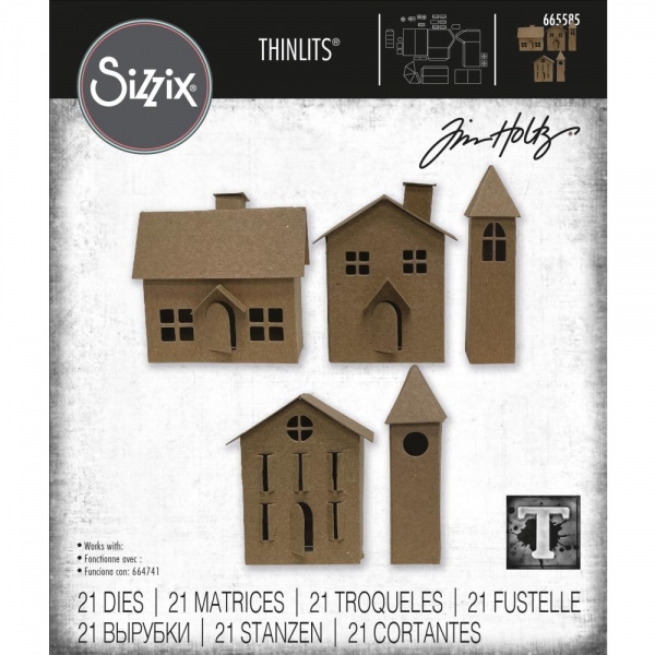 Sizzix Tim Holtz Thinlits - Paper Village #2