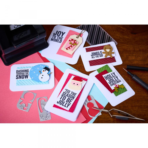 Sizzix Sidekick Side-Order Thinlits/ Texture Fades - Christmas Minis