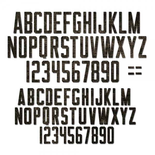 Sizzix Tim Holtz Thinlits - Alphanumeric Theory