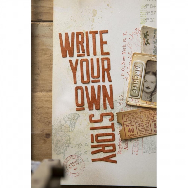 Sizzix Tim Holtz Thinlits - Alphanumeric Theory