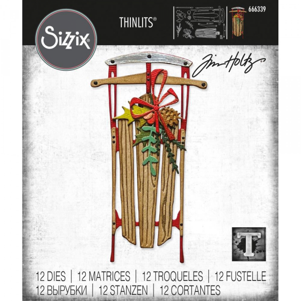 Sizzix Tim Holtz Thinlits - Vintage Sled